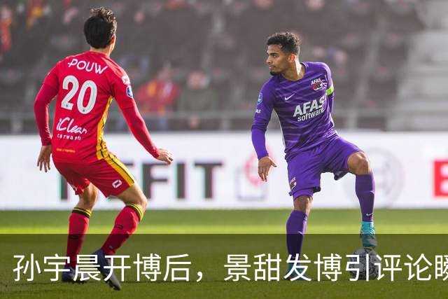 孙宇晨开博后，景甜发博引评论瞬间破万！
